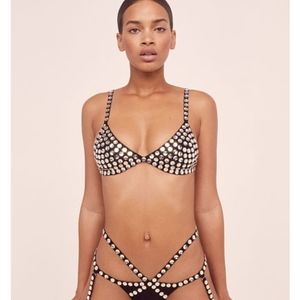 NWT For Love & Lemons Jackpot Bra + Panty